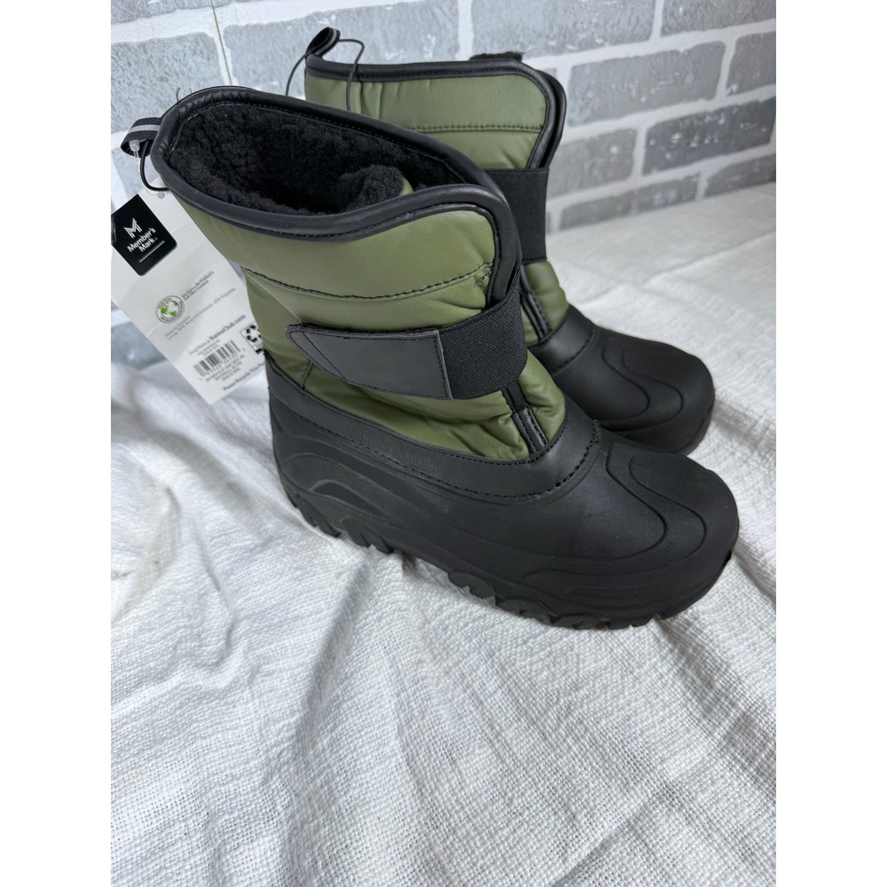 Member's Mark Youth Baker Snow Boots Sea Turtle Green‎ Black Size 6B New